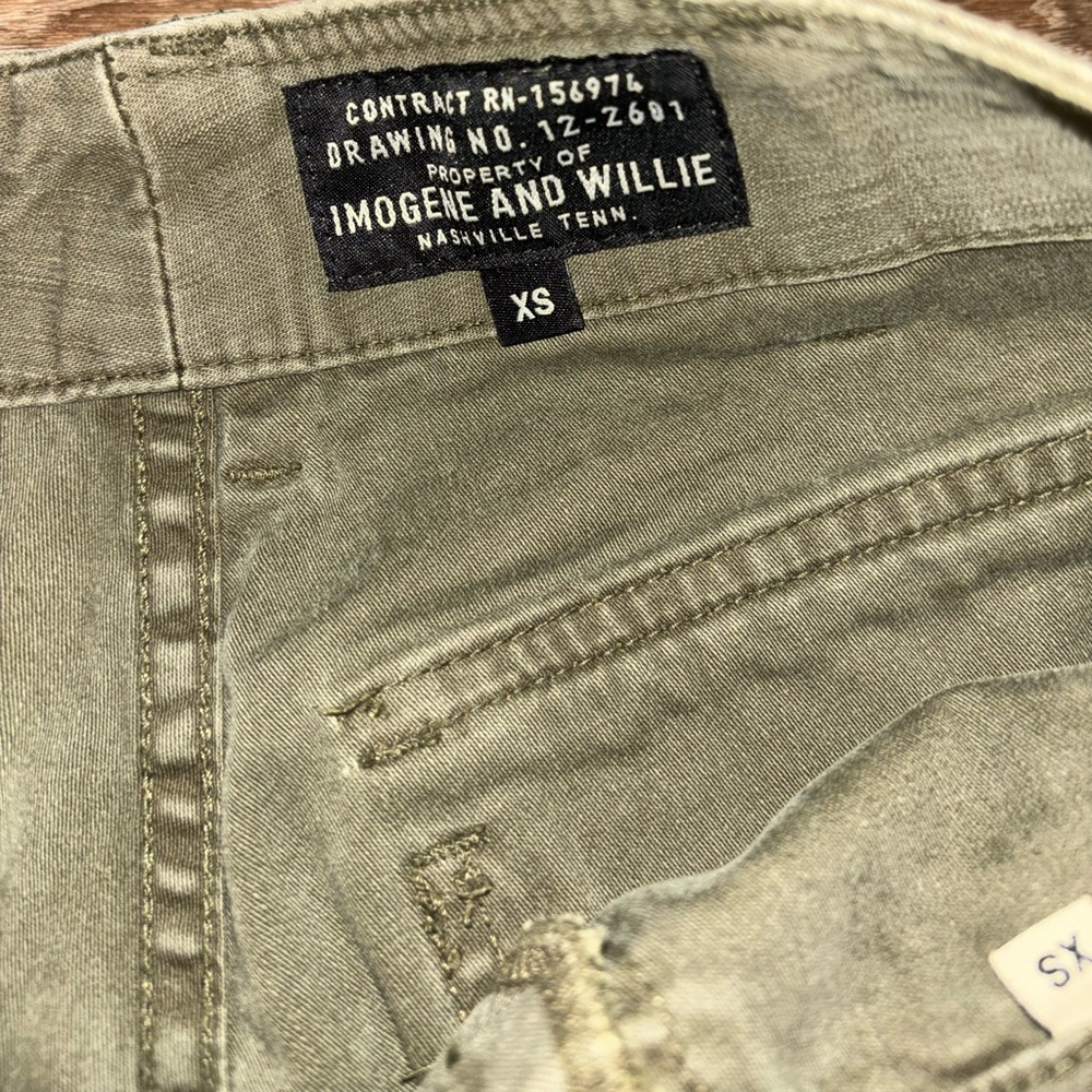 imogene + willie Olive Boyfriend Jeans - Picture 2 of 5